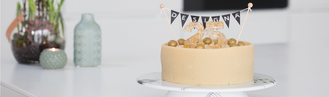 DESIGNA's 25 års jubilæumskage 