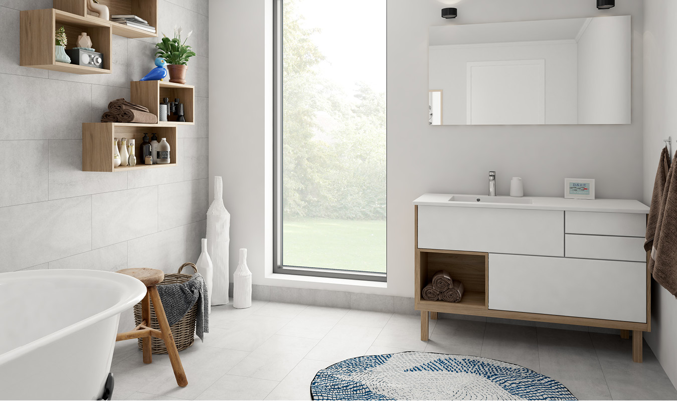 Bricks - Hvid højglans