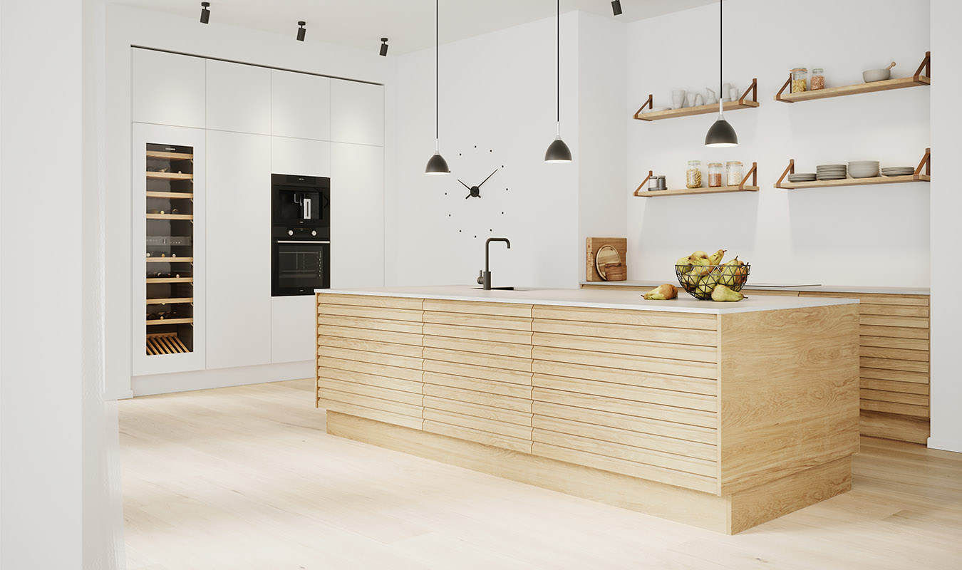 Rustik natur eg lamel