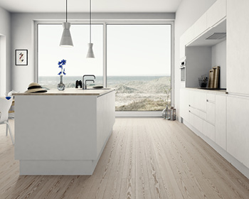 Bricks - Hvid med integreret greb