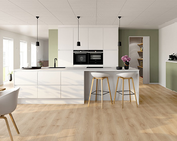 Mat hvid med integreret greb