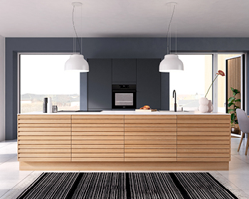 Natur eg lamel og ultra mat blå