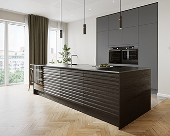 Rustik mørk eg lamel