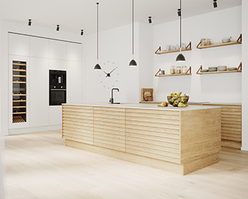 Rustik natur eg lamel